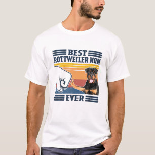 Best Rottweiler Mum Ever Vintage Mother Day Christ T-Shirt