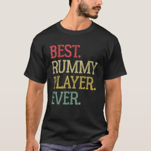 Best Rummy Player Ever   Vintage Rummy Card Game T-Shirt