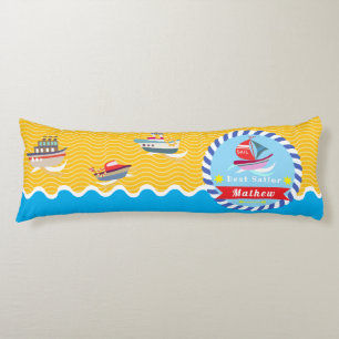 Best Sailor Baby Blue Orange Body Cushion