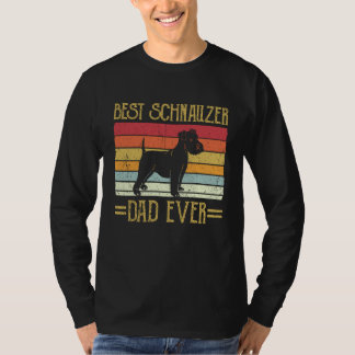 Best Schnauzer Dad Ever Giant Showers Herrechen T-Shirt