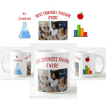 Best Sciences Teacher Ever Name Appreciation Photo Coffee Mug<br><div class="desc">Cute,  modern,  and elegant teacher appreciation mug with the words "Best Sciences Teacher Ever!"   a customisable name and photo,  a chemistry beaker,  a math /  science graph,  and an apple. You can also change the words to "Best Chemistry Teacher Ever!" or "Best STEM Teacher Ever!" if you wish.</div>