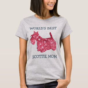 Best Scottie Dog Mum Heart T-Shirt