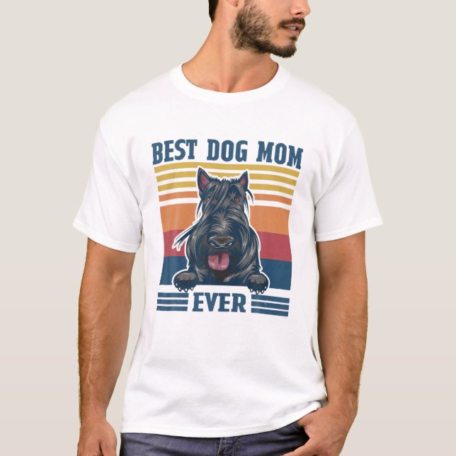 Best Scottish Terrier Mum Ever Funny Dog Mum Mothe T-Shirt (Front)