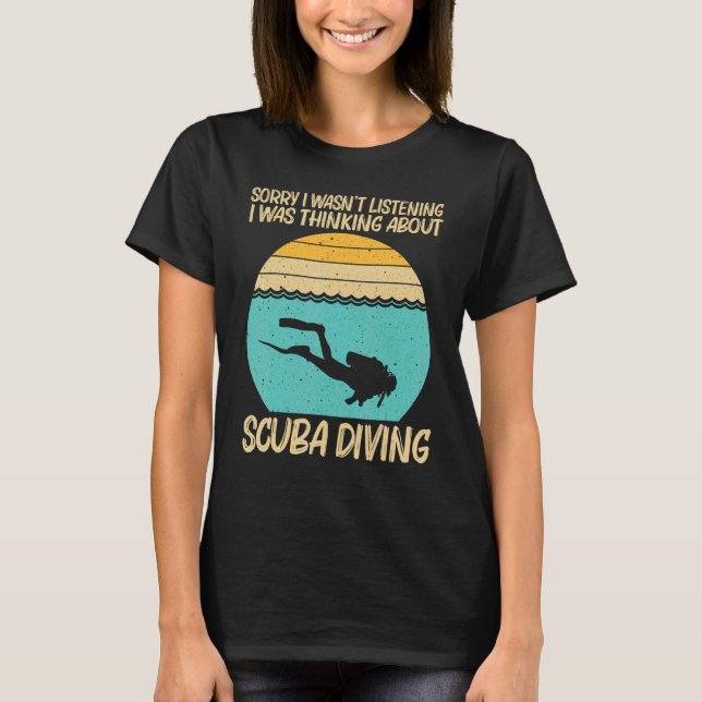 Best Scuba Diving Art For Men Women Professional S T-Shirt (Front)