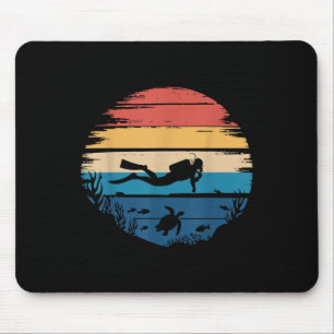 Best Scuba Diving Art For Men Women Scuba Dive Scu Mouse Mat