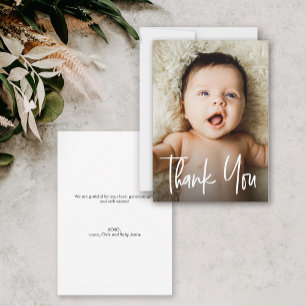 Best seller Baby Shower Custom Photo  Thank You Card