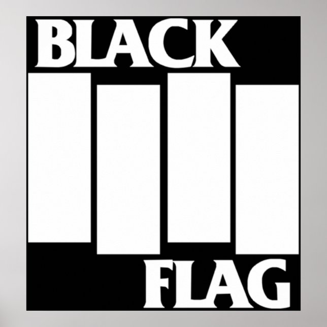 Best Seller Black Flag Merchandise Poster (Front)