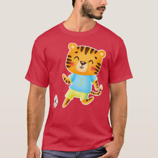 Best Seller Cute Tiger playing T-Shirt