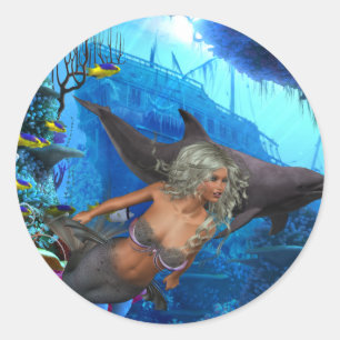 Best Seller Merrow Mermaid Classic Round Sticker
