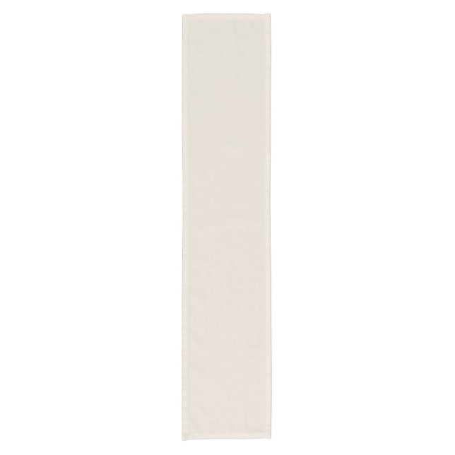 Best Seller Off White Cream Ivory Solid Colour Short Table Runner (Front)