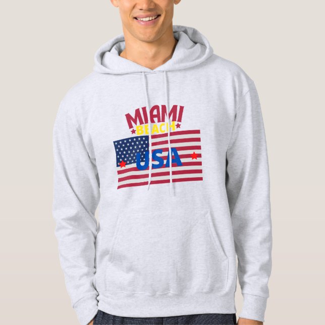 Best Seller Original Miami Beach USA True Classic Hoodie (Front)