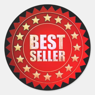 Best Seller Red Classic Round Sticker
