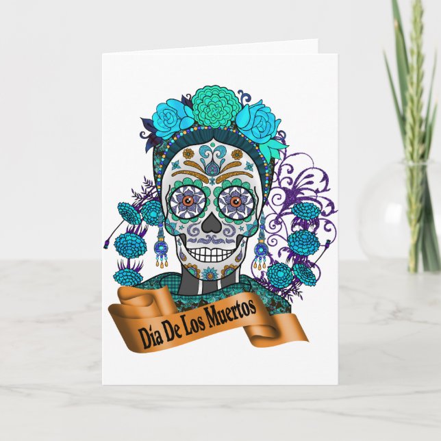 Best Seller Sugar Skull Card (Front)