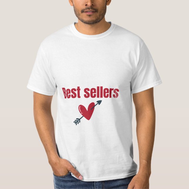 Best Sellers Valentine Heart Arrow T-Shirt (Front)
