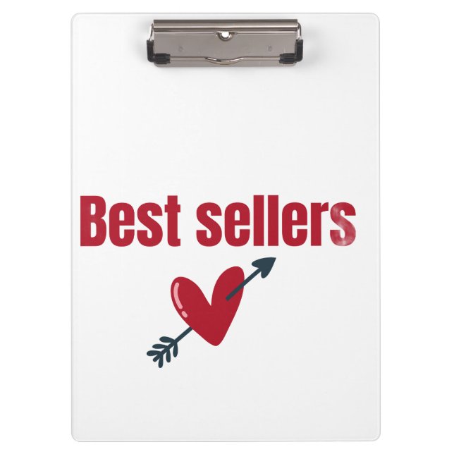 Best Sellers Valentine Heart Arrow T-Shirt Clipboard (Front)