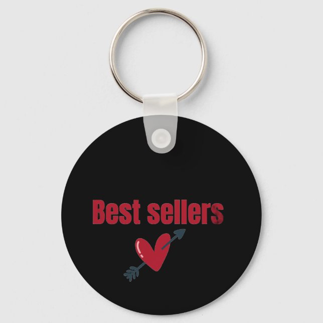 Best Sellers Valentine Heart Arrow T-Shirt Key Ring (Front)