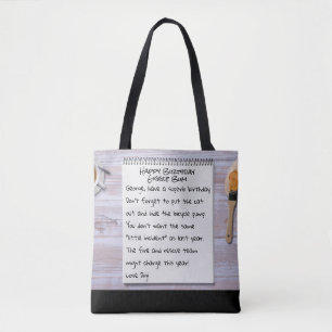 Best Selling Funny Note Write It Yourself Birthday Tote Bag