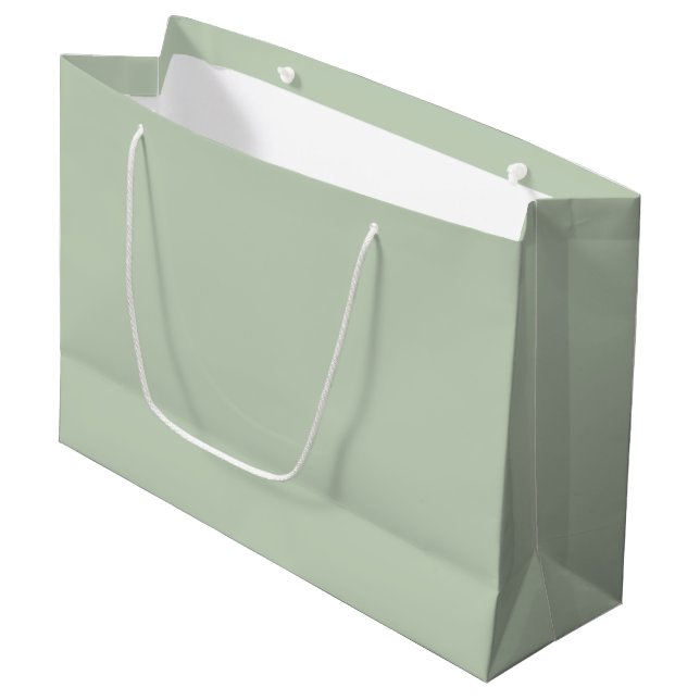 Best selling Sage Green  Large Gift Bag (Front Angled)