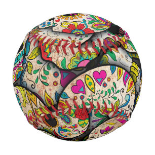 Best Selling Sugar Skull Pattern Baseball