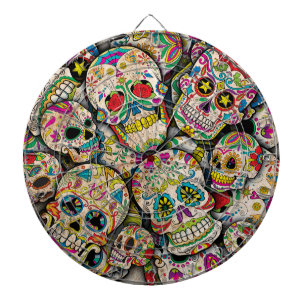 Best Selling Sugar Skull Pattern Dartboard