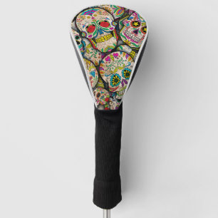 Best Selling Sugar Skull Pattern Golf Head Cover