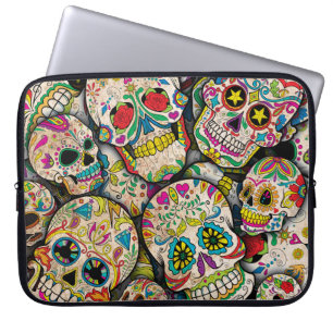 Best Selling Sugar Skull Pattern Laptop Sleeve