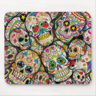 Best Selling Sugar Skull Pattern Mouse Mat