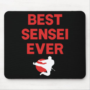 Best Sensei Ever Karate Judo Tae Kwon Do Apparel Mouse Mat