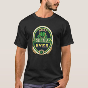 Best Sheila Ever Personal Name Irish Retro Beer La T-Shirt