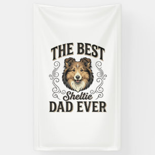 Best Sheltie Dad Ever Vintage Dog Lover Design_1 Banner