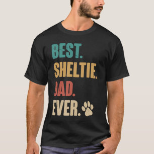 Best Sheltie Dad   Shetland Sheepdog Dog T-Shirt
