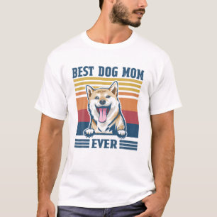 Best Shiba Inu Mom Ever Funny Dog Mom Mother's Day T-Shirt