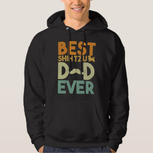 Best Shih Tzu Dad Ever Dog    Idea For Men Boys Hoodie
