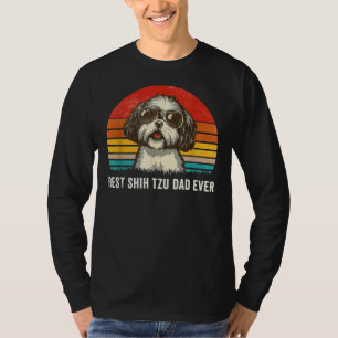 Best Shih Tzu Dad Ever Fathers Day T-Shirt