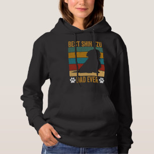 Best Shih Tzu Dad Ever Vintage Father S Day Hoodie