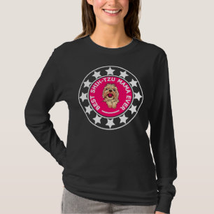 Best Shih Tzu Mama Ever Fitted Scoop T-Shirt