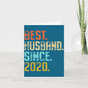 Best Shirt Husband Since 2020 5 Wedding Card