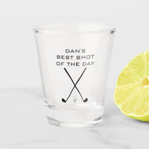 Best Shot Of The Day Personalized Golf Shot Glass