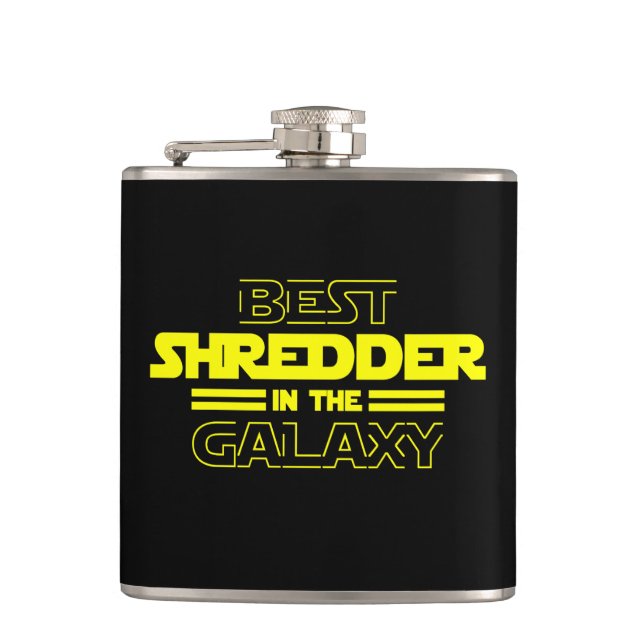 Best Shredder In The Galaxy Hip Flask (Front)