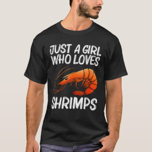 Best Shrimp Design For Girls Mum Prawn Animal Seaf T-Shirt