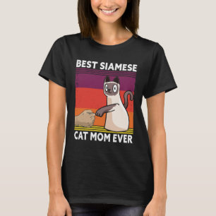 Best Siamese Cat Mom Ever Cat T-Shirt