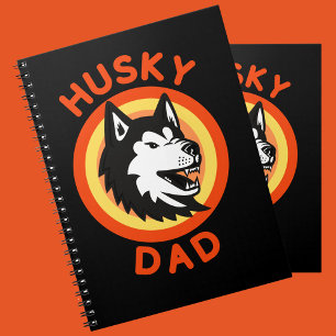 Best Siberian Husky Dad, Husky Dog Lovers Gift Notebook