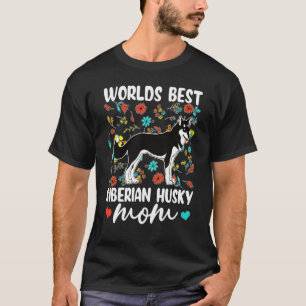 Best Siberian Husky Mum Dog T-Shirt