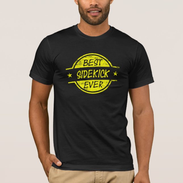 Best Sidekick Ever Yellow T-Shirt (Front)