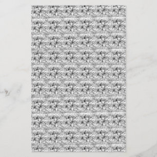 best silver flowers 5.5" x 8.5" Flyer Paper