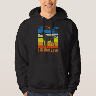 Best Silver Lab Mum Ever Vintage Retro Labrador Re Hoodie