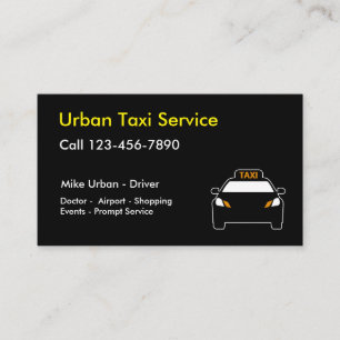 Best Simple Taxi Business Card