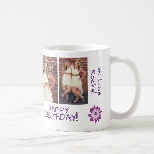 Best Sis Ever Birthday Sis Love Rocks Personalise Coffee Mug