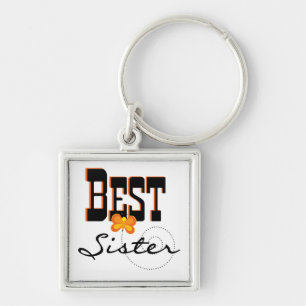 Best Sister Butterfly Gifts Key Ring
