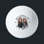 Best SISTER By Par Personalised Photo Golf Balls<br><div class="desc">Best Sister By Par ... Two of your favourite things , golf and your siblings ! Now you can take them with you as you play 18 holes . Customise these golf balls with your siblings favourite photo and name . Whether it's a birthday, mothers day or Christmas, these sister...</div>